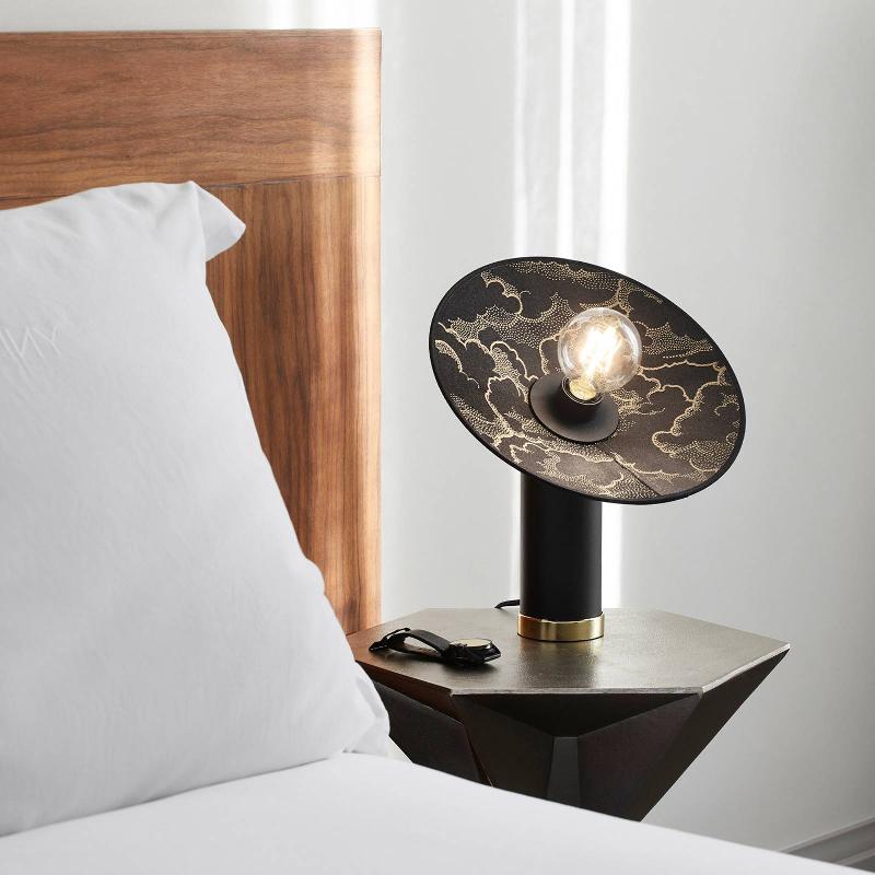 MARKET SET GATSBY LAMPE À POSER KUMO NOIRE