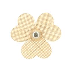 Now's Home - Applique Murale En Bambou Naturel 45x45cm Petali - 3256390251929_0