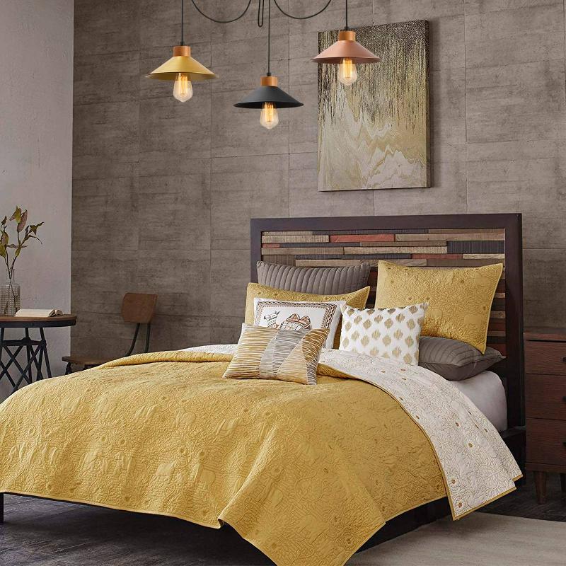 OPVIQ SUSPENSION MANAVGAT N-554 3 LAMPES OR/NOIR/CUIVRE