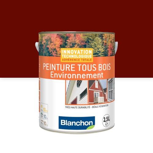 PEINTURE MICROPOREUSE - ROUGE BASQUE 3004 - 2,5 L - TOUS BOIS ENVIRONNEMENT BLANCHON