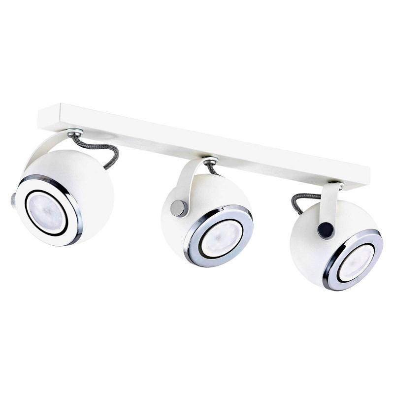 ARGON PLAFONNIER AVEC SPOTS KRON À TROIS LAMPES, BLANC