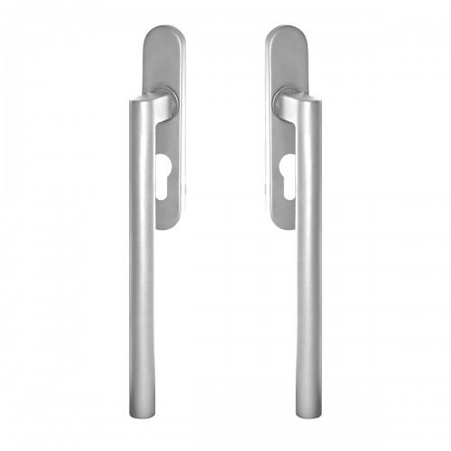 POIGNÉE DE MANOEUVRE PORTE COULISSANTE MADEIRA ROSACE OVALE -SATINÉ -CLÉ I INT ET EXT KARCHER DESIGN