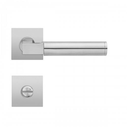 POIGNÉES DE PORTE SUR ROSACES CARRÉES AFFLEURANTES EP L31Q TASMANIA -CONDAMNATION KARCHER DESIGN