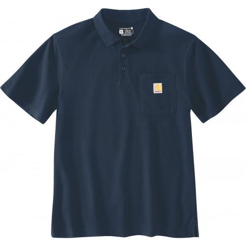 POLO DE TRAVAIL À MANCHES COURTES SLEEVE POCKET - BLEU - XXL CARHARTT