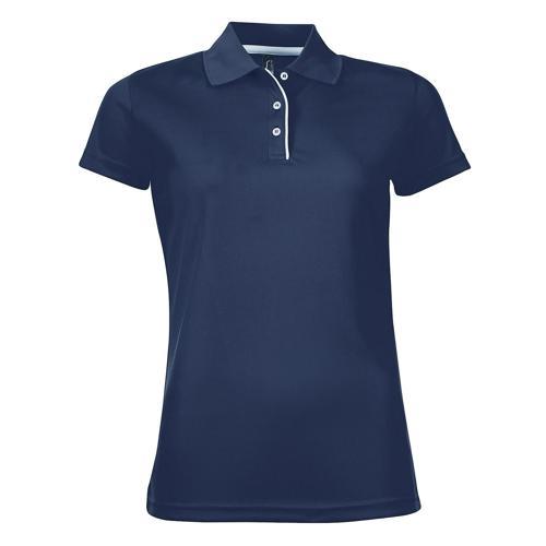 POLO PERSONNALISABLE FEMME MARINE MULTITECH PES