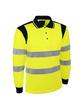 Polo haute visibilité jaune bicolore - 100% polyester bird-eye - 150g/m2 - Normes EN ISO 13688 et EN ISO 20471_0