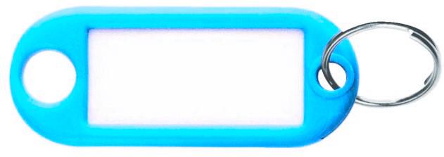 Porte étiquette bleu avec anneau boite de 100 pièces - STRAUSS - 420472 - 372206_0