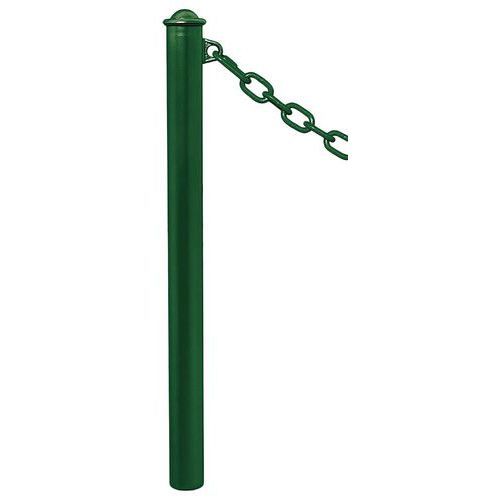 POTELET PROVINCE Ø76 MM CHAINES 1 ANNEAU AGORA VERT 6005 - PROCITY
