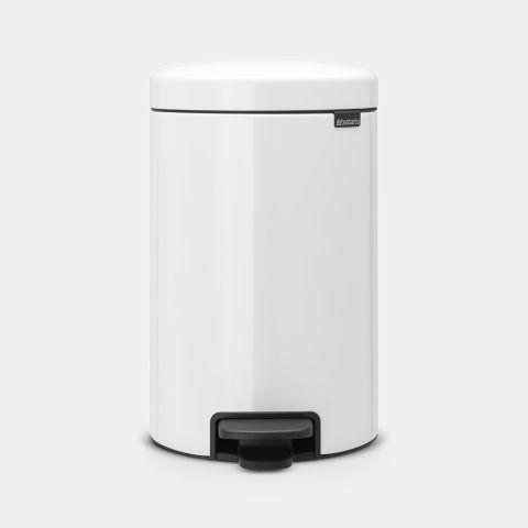 Poubelle à pédale newIcon 12 litres Brabantia - seau intérieur métal - White_0