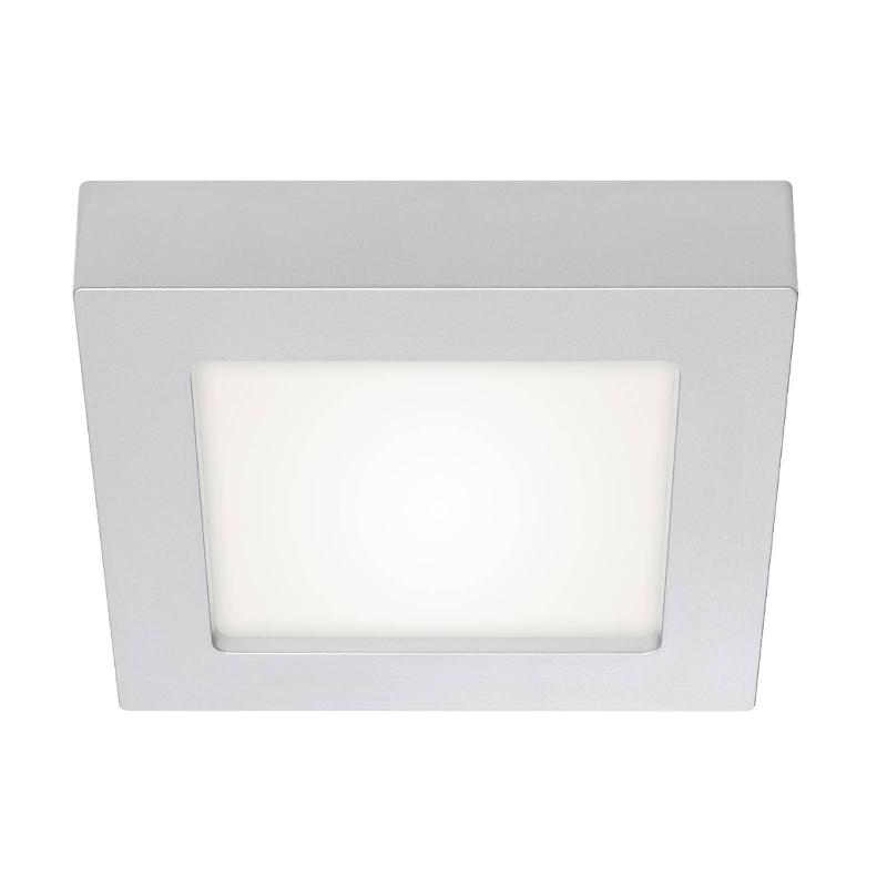 PRIOS PLAFONNIER LED ALETTE, ARGENT, 12,2 CM, INTENSITÉ VARIABLE