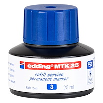 RECHARGE POUR MARQUEUR PERMANENT EDDING E21 25 ML - BLEU