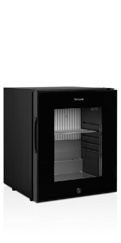 Réfrigérateur mini-bar noir positif professionnel avec porte vitrée - TM33G - 402 x 432 x 500 mm - Température +5 à +12°C_0