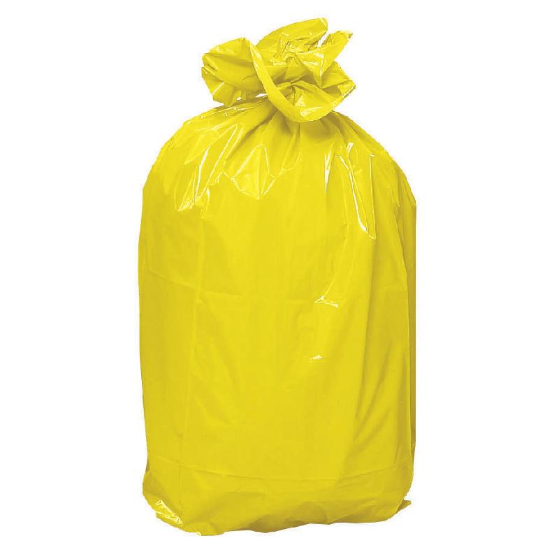 SACS POUBELLE DÉCHETS LOURDS JAUNES 110 L, LOT DE 200