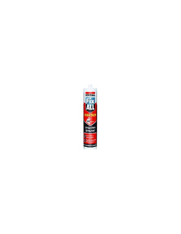 MASTIC COLLE FIX ALL HIGH TACKNOIR CARTOUCHE 290ML - SOUDAL - 100272