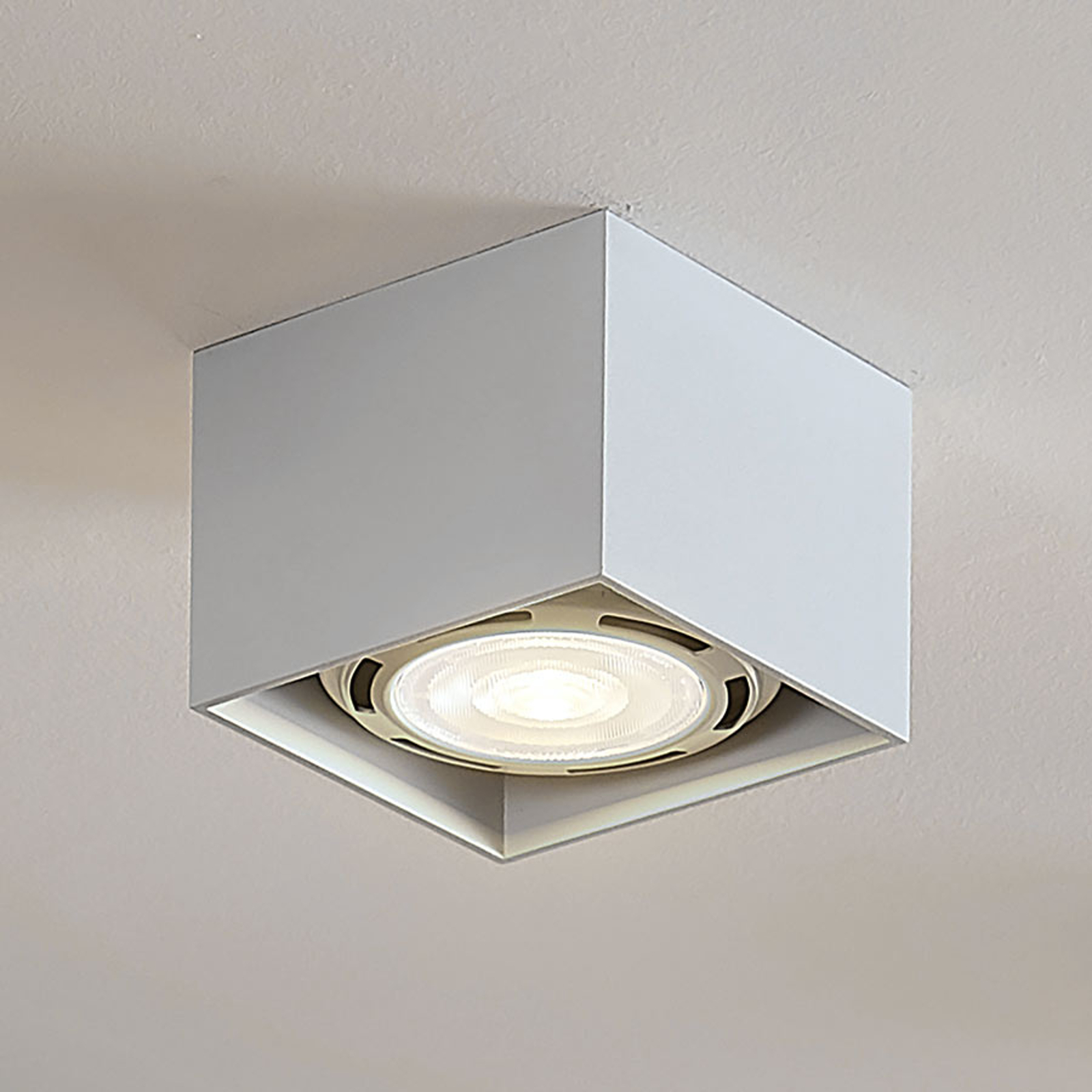 SPOT POUR PLAFOND LED MABEL, CARRÉ, BLANC