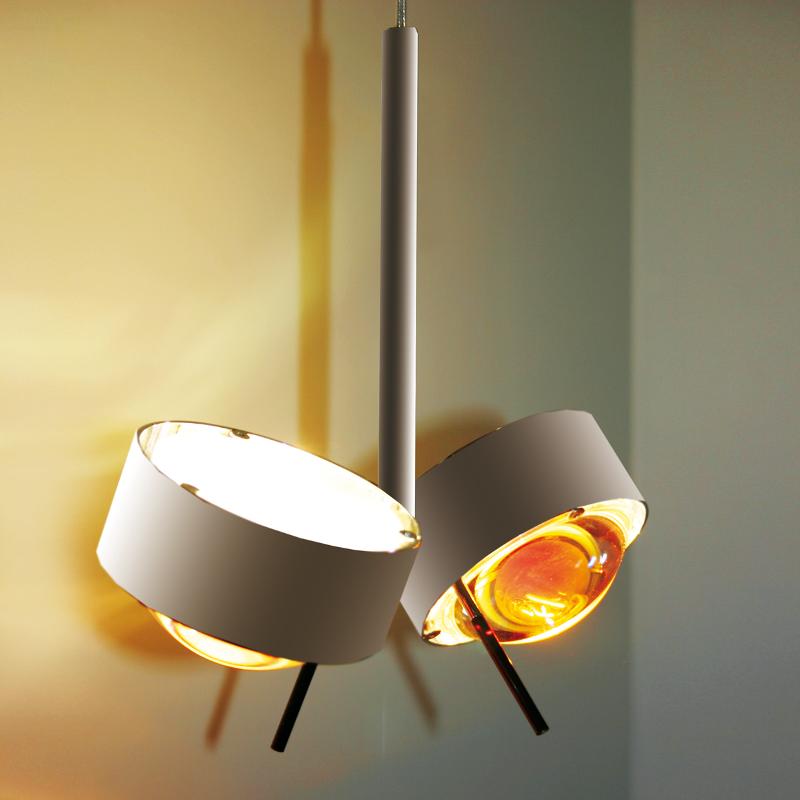 TOP LIGHT SUSPENSION ORIENTABLE PUK CEILING, CHROME MAT