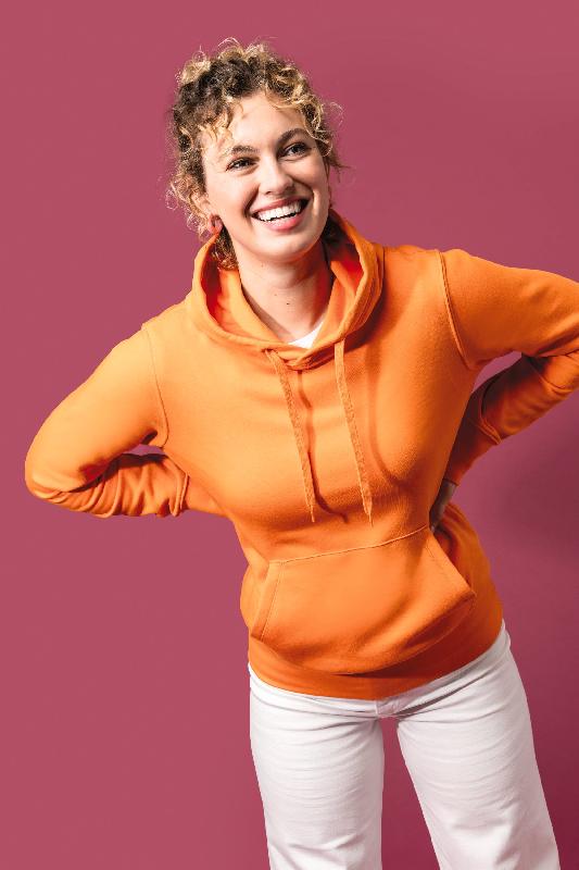 Sweat-shirt écoresponsable à capuche femme Kariban - Réf: K4028 - 85% coton biologique, 15% polyester recyclé_0