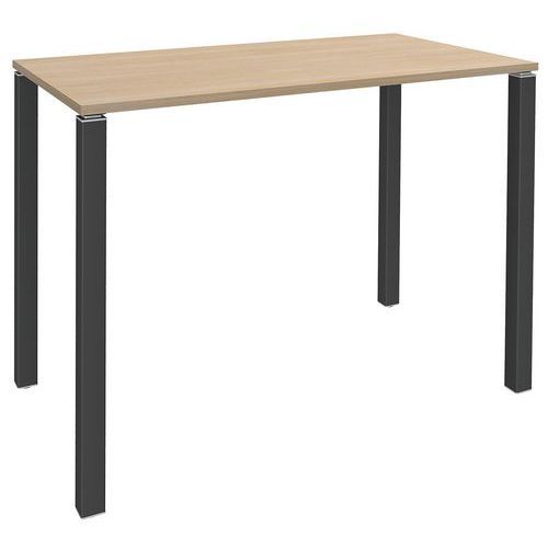 TABLE LOUNGE 4 PIEDS L120 X P80 X H105 CHÊNE CLAIR/CARBONE