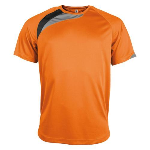 TEE-SHIRT WAVE PES ORANGE/NOIR/GRIS