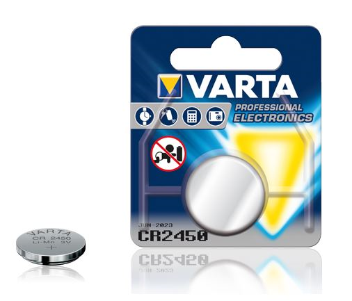 VARTA - 1 PILE BOUTON LITHIUM DIOXYDE DE MANGANÈSE (LI/MNO2) 560 MAH - CR2450_0