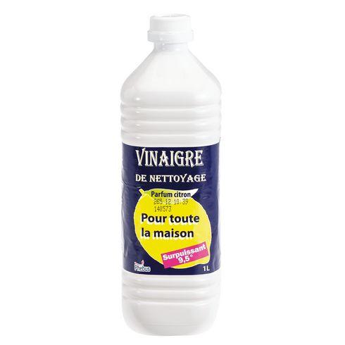 LOT DE 12 - VINAIGRE MÉNAGER 9,5° CITRON - FLACON DE 1 L