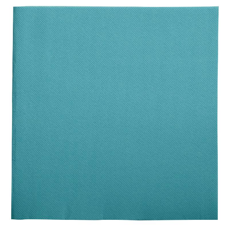 SERVIETTE BLEU OUATE DE CELLULOSE 38X38 CM LISAH PRO.MUNDI (50 PIÈCES)