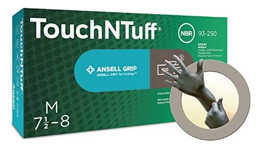 Ansell TouchNTuff 93-250 - Gants en nitrile, protection chimique, haute résistance et confort_0