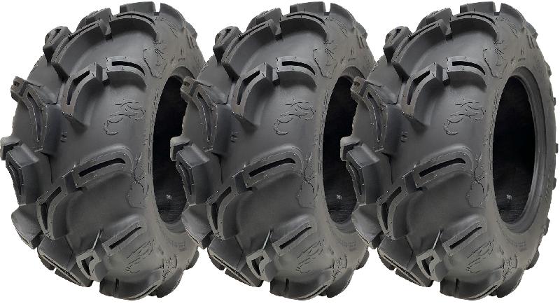 25x10.00-12 6ply ATV 255/65-12 Tyres WU24 OBOR Scoprio 50J Road Legal (Set of 3)_0