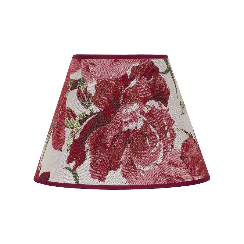 DUOLLA ABAT-JOUR SOFIA HAUTEUR 21 CM, ROUGE FLEURI