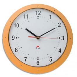 ALBA HORLOGE À QUARTZ HORMUR , DIAMÈTRE 30 CM, COLORIS ORANGE