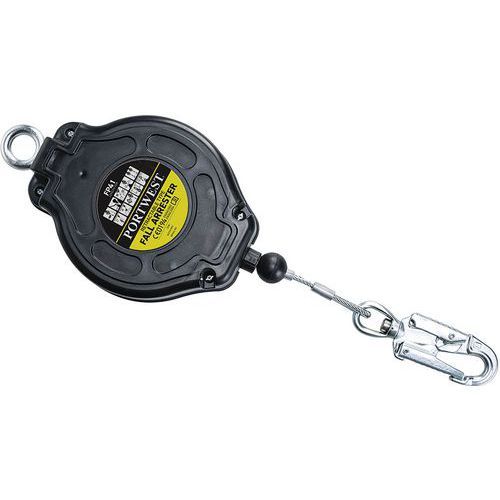 ANTICHUTE À RAPPEL AUTOMATIQUE DE CABLE FP41 NOIR - PORTWEST