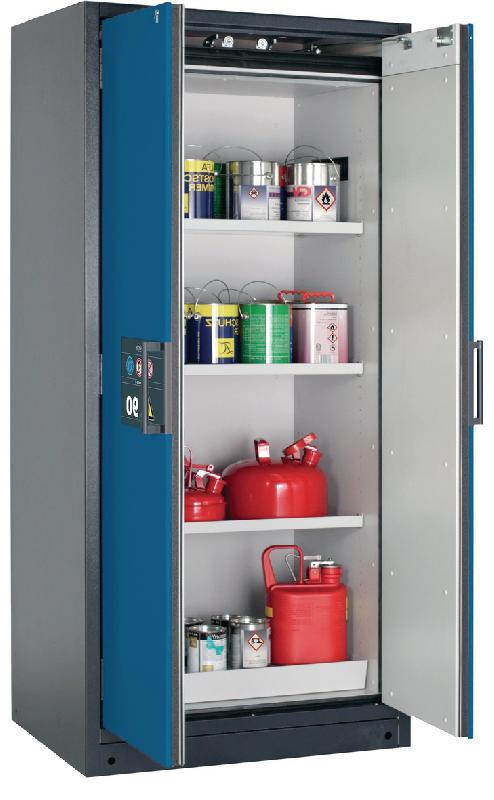 ARMOIRE SÉCURITÉ Q-CLASSIC-90 Q90.195.090 GRIS/BLEU - MANUTAN COLLECTIVITÉS