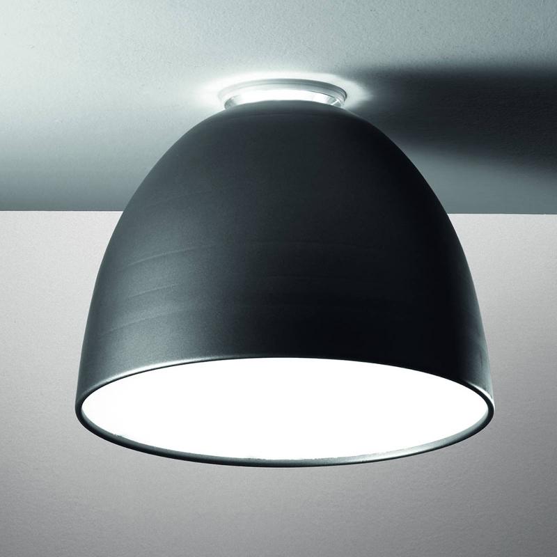 ARTEMIDE NUR MINI PLAFONNIER, ANTHRACITE