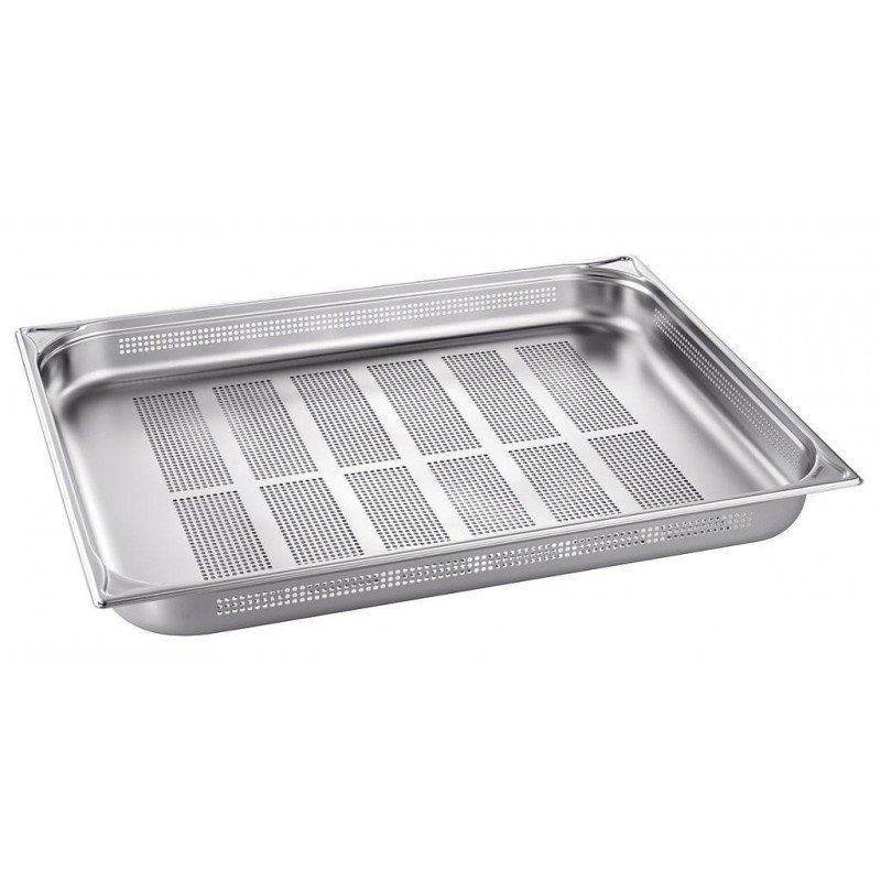 BAC GN BLANCO EN ACIER INOXYDABLE GN 2/1 AVEC PERFORATION DANS LE FOND - 40 MM, CAPACITÉ : 11,0 LITRES