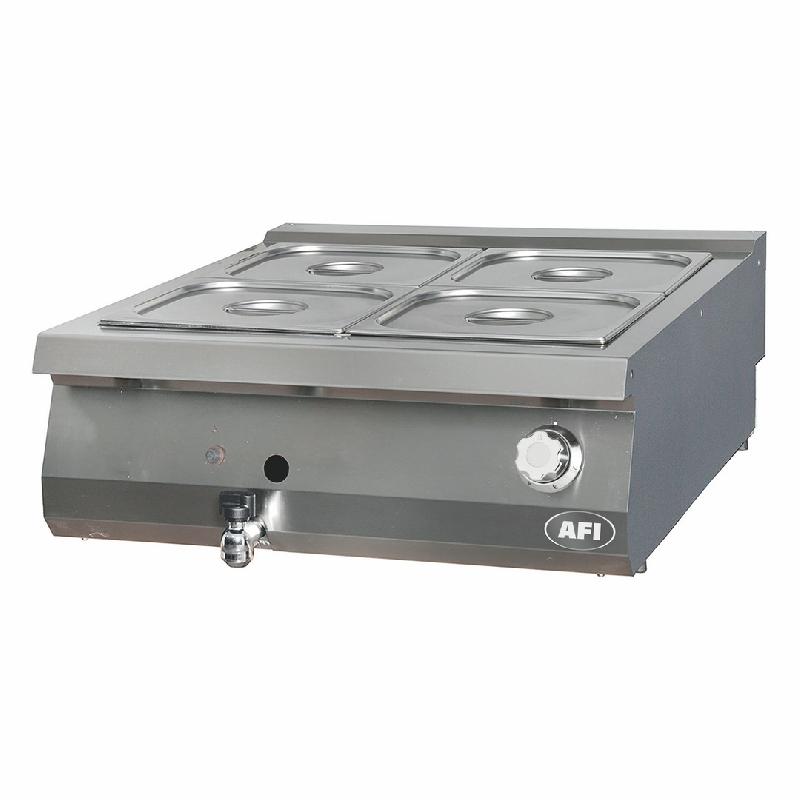 Bain marie à gaz 4 bacs gn 2/3 à poser - BMP9G80_0