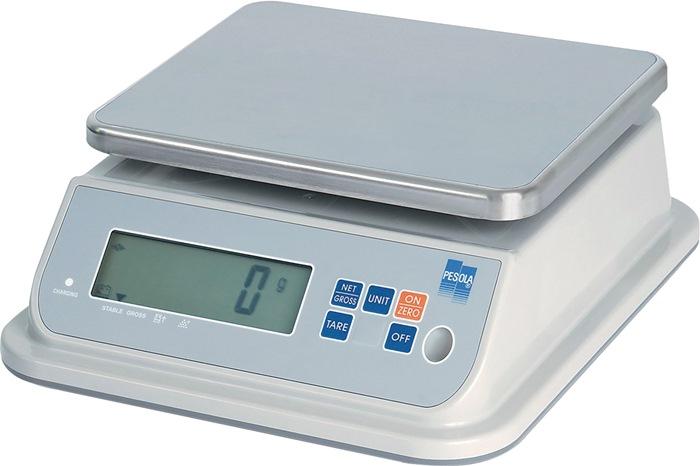 Bascule de table 6 000 g imperméable à l'eau PESOLA - IP68 - fonction de comptage - affichage LCD rétroéclairé_0