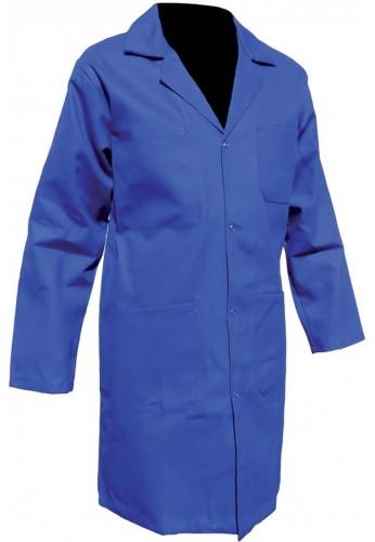 Blouse de travail pour homme bleue - Polycoton - Poches multiples et fermeture à pressions_0