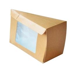 Boîte Patissiere Triangulaire avec Fenetre - Carton - par 100_0