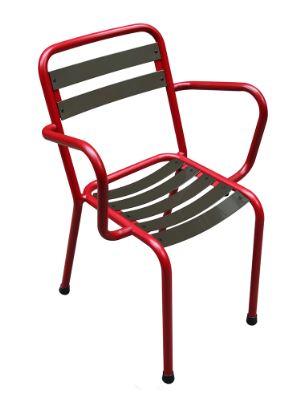 Bridge d'extérieur Madrid - chaise empilable, hauteur 83 cm, largeur 46 cm, profondeur 54 cm_0