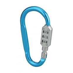 Cadenas mousqueton à combinaison Funny, 3 chiffres, intérieur, anse acier, bleu - THIRARD - multicolore 3150261710181_0