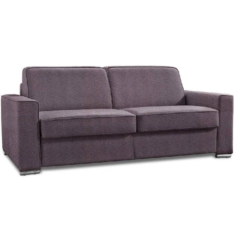 CANAPÉ CONVERTIBLE EXPRESS  PREMIUM 120 CM SOMMIER LATTES RENATONISI MATELAS BULTEX VELOURS  VIOLET_0