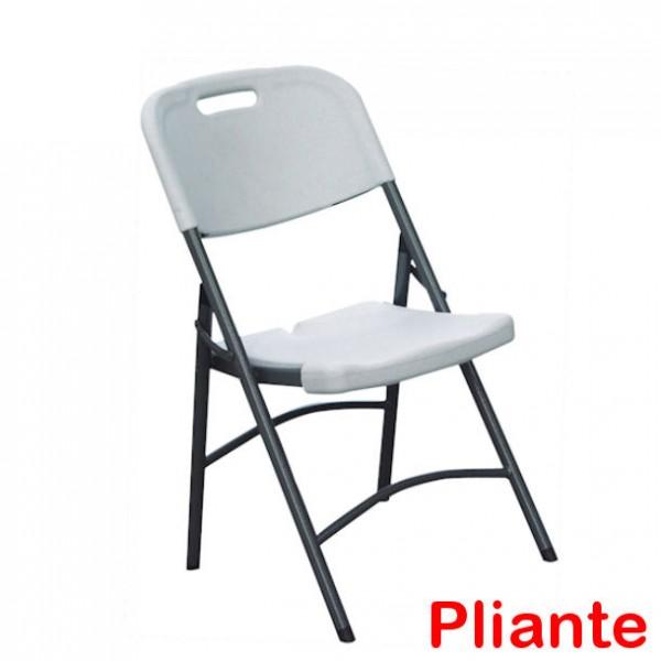 chaise pliante plastique