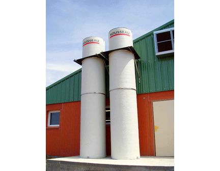 Cheminée d'extraction d'air - fibre de verre et résine polyester - diamètre 1000 mm - longueur 2500 mm - pour bâtiment d'élevage_0