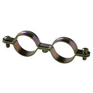 Collier métallique double M6 - bichromaté - réf. : RFDM_0
