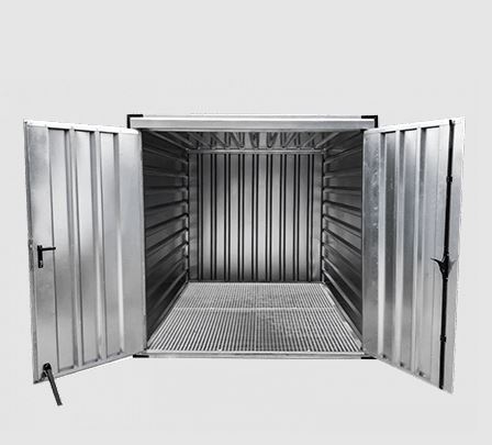 Conteneur galvanisé à monter 3m - Plancher en bois - Multi-stockage_0