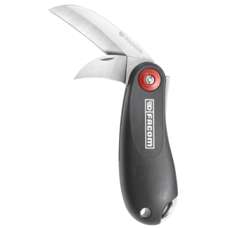 Couteau d'électricien Facom - Manche plastique, 2 lames, référence 640180PB_0