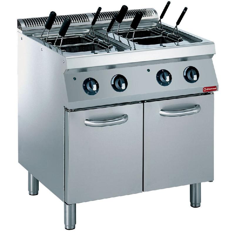 Diamond - Cuiseur à pâtes électrique, 2x 24,5 litres, sur armoire (sans paniers) - réf. E17/CPA8-N - AKS-E17/CPA8-N_0