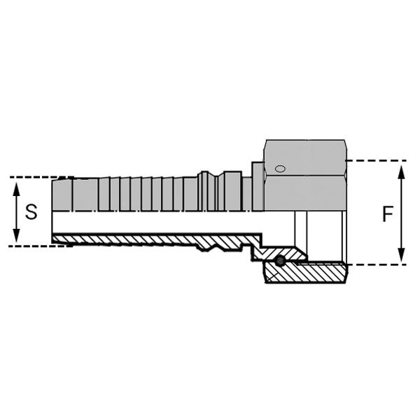 Embouts JIC Femelle - Droit (DKJ-IN) - IFJI001012 - 1