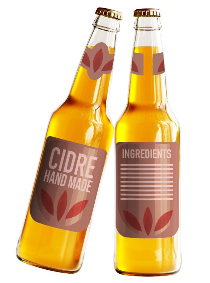 Étiquette pour boissons - design éclatant, affichage nutritionnel précis, matières écologiques_0