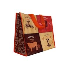 Evenplast Sac Polypropylène Tissé Thème Impresssion Vintage Charcuterie 40 x 20 x 35 //100 sacs - 262452 - multicolore plastique polypropylène 262452_0